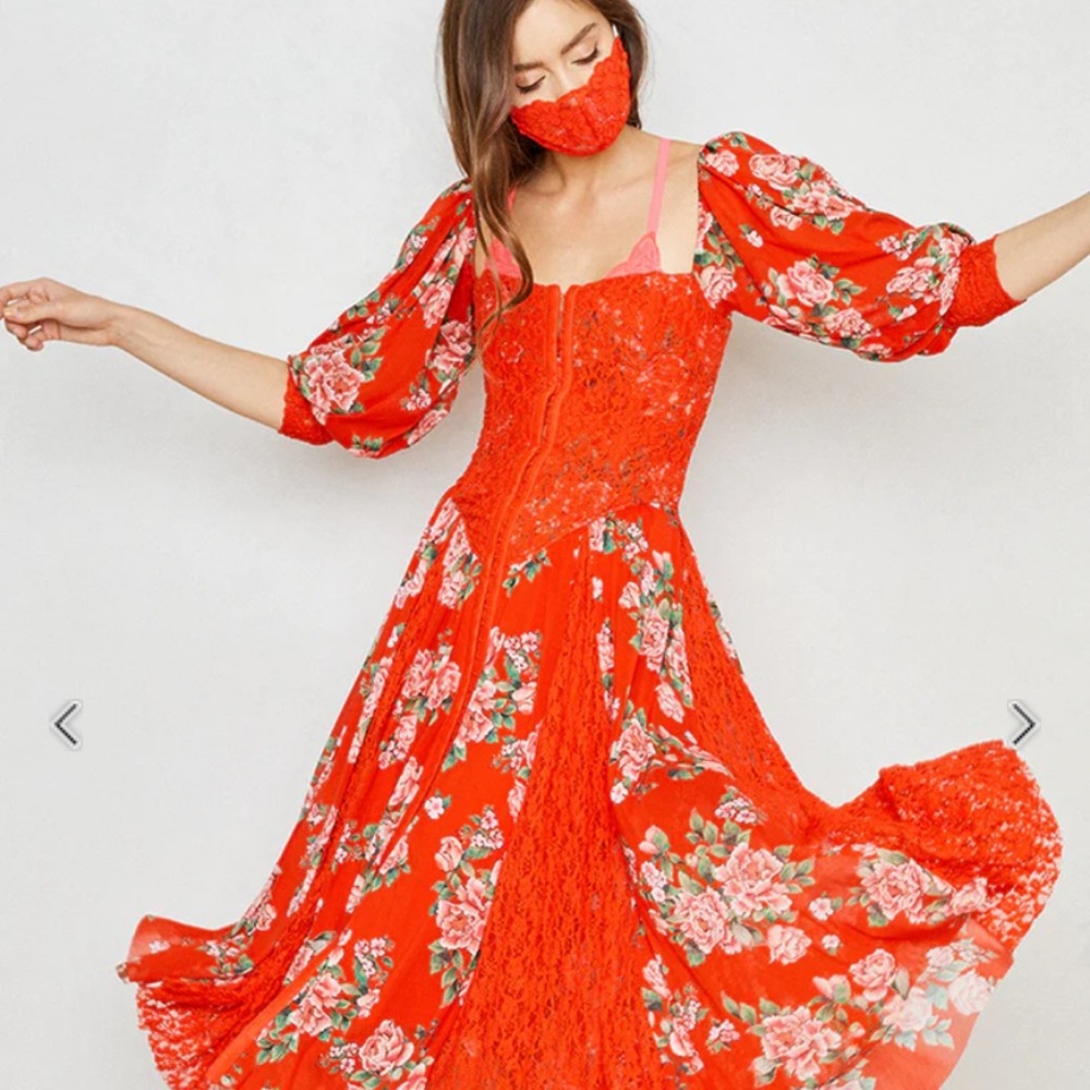 HAH Maiden Memphis Corset Dress RED